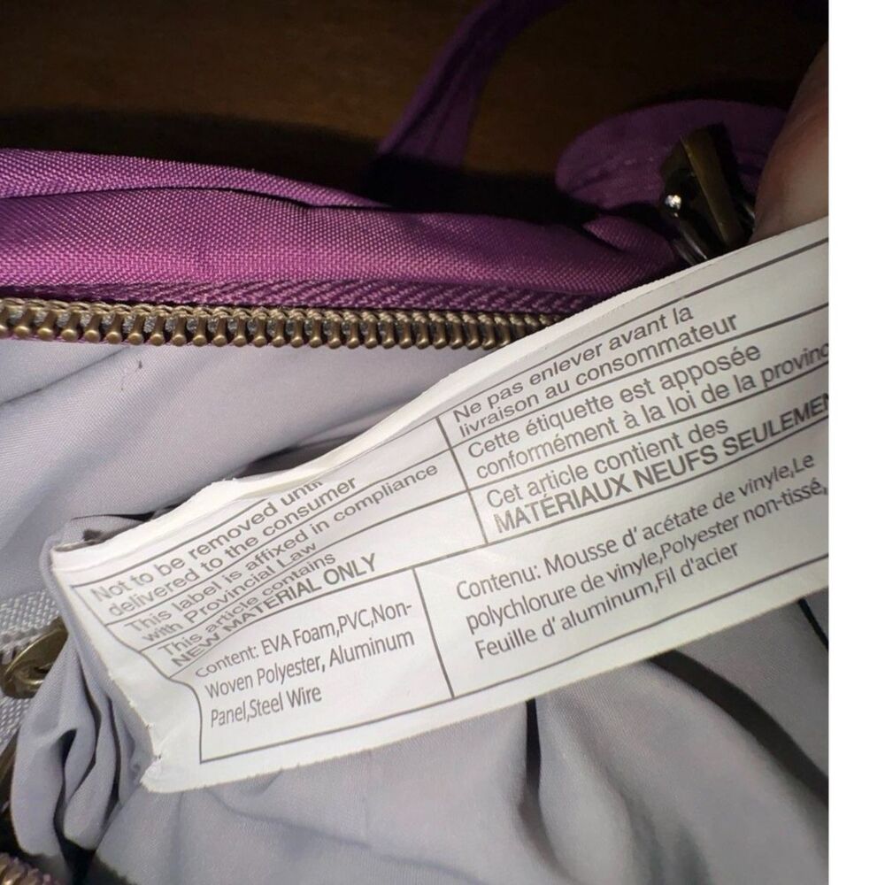 Travelon Purple Anti-Theft Double Zip Crossbody Bag RFID Bocking, sz 14 x10 x 3 - Picture 16 of 16